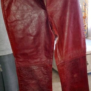 Brown Leather Pants